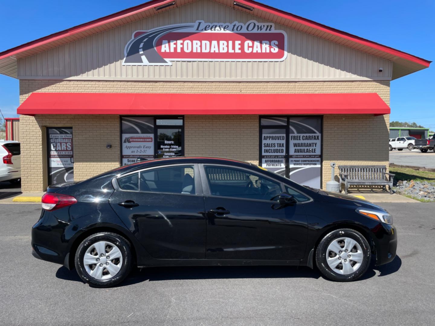 2017 Black Kia Forte (3KPFK4A77HE) with an 4-Cyl, 2.0 Liter engine, Automatic, 6-Spd transmission, located at 8008 Warden Rd, Sherwood, AR, 72120, (501) 801-6100, 34.830078, -92.186684 - Photo#0